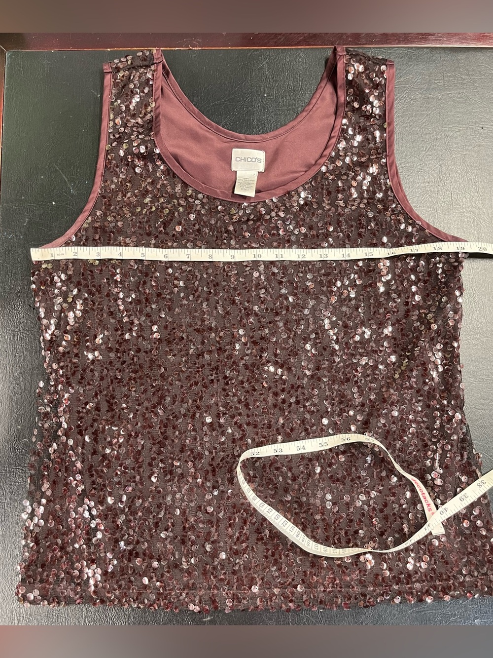 Chicos sequined tank size medium - Picture 6 of 7